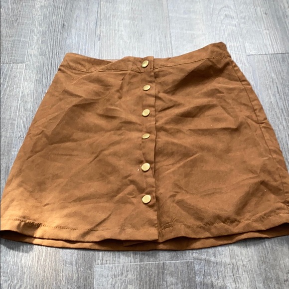 Suede mini skirt size small - Picture 4 of 4